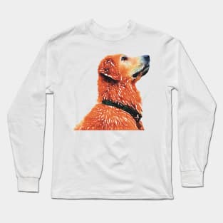 Golden Retriever Excited Long Sleeve T-Shirt